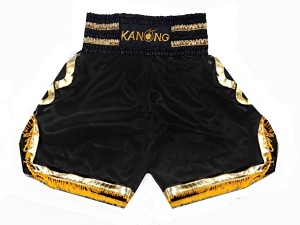 Kanong Boxing Shorts : KNBSH-201-Black-Gold